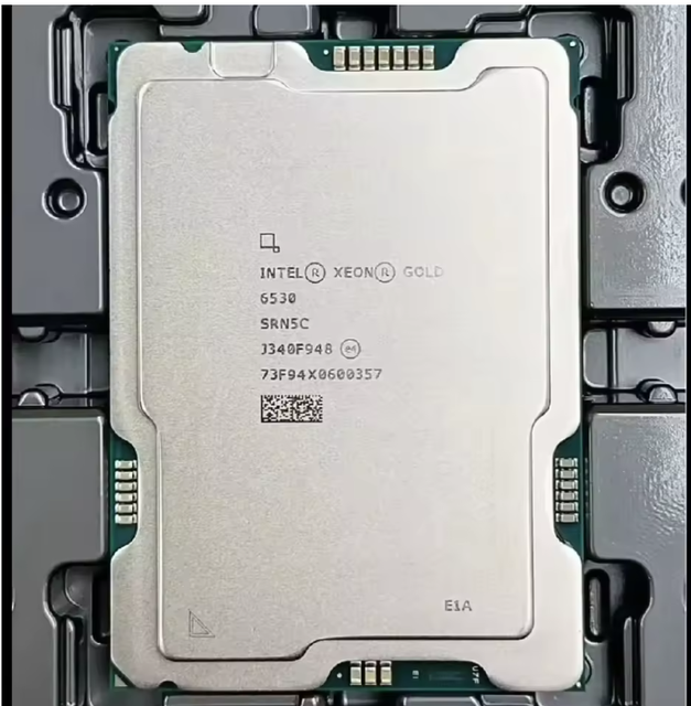 New Original CPU INT-E L Gold 6530 Processor 32-Core 2.1GHz 270W TDP 5th Gen Scalable CPU SRMJG