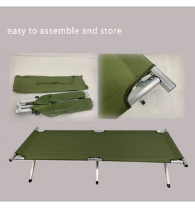 Lit de camping pliable moderne en aluminium Oxford 600D de haute qualité, portable, pour les sorties en parc et les randonnées JUNYI100808 Lit de camping C - Product Image 4