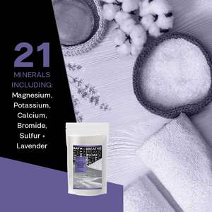 Custom Logo 2lb RAW Dead Sea <b>Salt</b> with 100% Natural Lavender USA Made Private Label <b>Bath</b> Ritual - Product Image 4