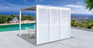 Pergola en aluminium taille standard 3x3 3x4 4x4 <span class=keywords><strong>6x3</strong></span> mètres 100% étanche expédition usine chinoise <span class=keywords><strong>prix</strong></span> directement bon marché - Product Image 2