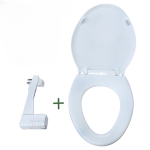 Неэлектрическое биде «Два в одном» с V-образным сиденьем для унитаза PP + ABS - Product Image 1