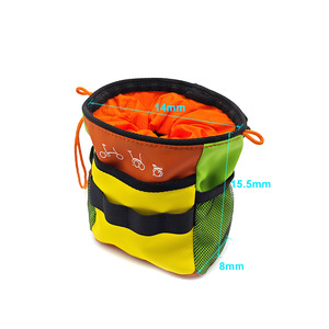 PLAYMAX Sac de cadre de vélo universel personnalisé en nylon imperméable, sac de selle pour tube supérieur, fermeture éclair, sangle réglable, antichoc - Product Image 3