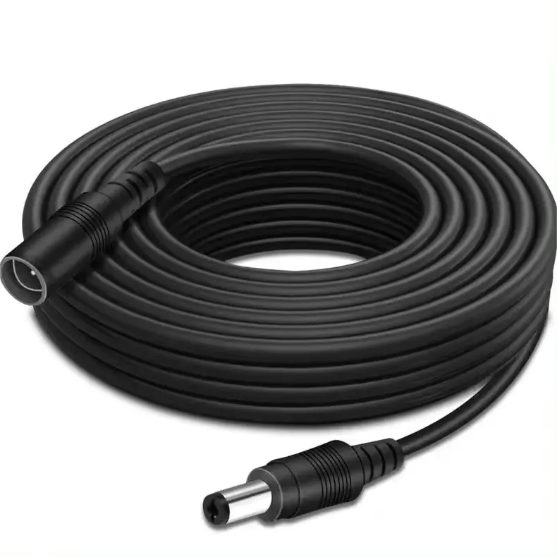 Kabel ekstensi daya Jack barel Pria Wanita, 1m 3m 5m 10m 12v jantan ke jantan Dc 5.5x2.1mm 5.5x2.5mm 4.0x1.7mm