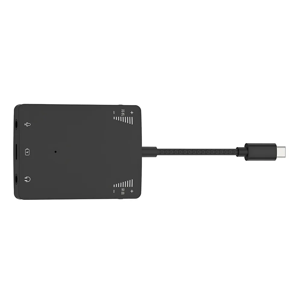 Boyi Adaptador USB tipo C para fones de ouvido, conector de 3,5 mm, conversor de placa de som, adaptador USB tipo C de 3,5 mm