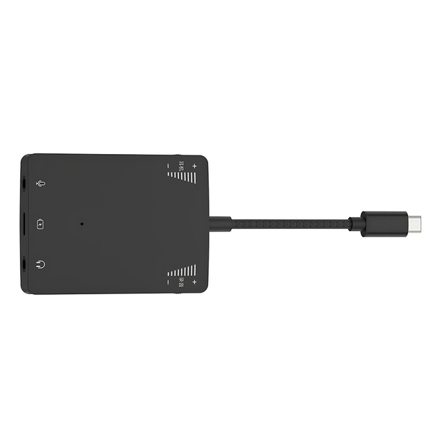 Boyi USB Type C to 3.5mm Headphone Jack Audio Adapters DC Output Sound Card Converter for Mobile Phone Use