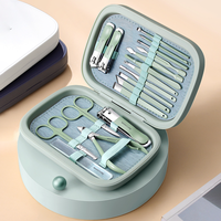 Ensemble de 18 pinces de précision en acier inoxydable avec étui de transport pour hommes et femmes, kit de manucure de voyage, ensemble de pédicure