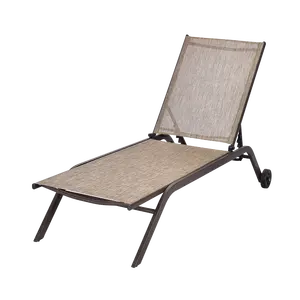 Ounge Chair Beach Moderner Chaiselongue Außen pool Metall Textil Sun Lounge Beach Lounge Chair