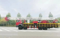 Extracteur de trous de puits à huile et gaz, support de forage Mobile monté sur un camion ZJ30 750hp, plate-forme d'entraînement Max Diesel