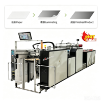 Machine de laminage à haute vitesse pour film plastique BOPP en rouleau, chauffage à l'huile, alimentation automatique, machine à laminer le papier