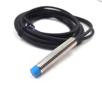 Sensor jarak induktif, kecepatan tinggi untuk 24V industri Mini baja tahan karat Sensor tombol kedekatan induktif 2-4mm jarak penginderaan untuk besi aluminium