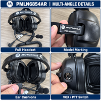 Casque Motorola PMLN6854 avec micro à perche anti-bruit 24 dB NRR pour casque de chantier, d'exploitation minière, d'usine, industriel CP200d R2 DP1400