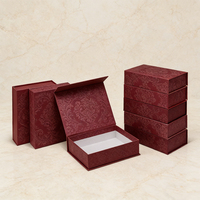 Boîtes cadeaux personnalisées écologiques en carton recyclé, robustes, réutilisables, style livre, avec fermeture magnétique, gaufrage à chaud doré