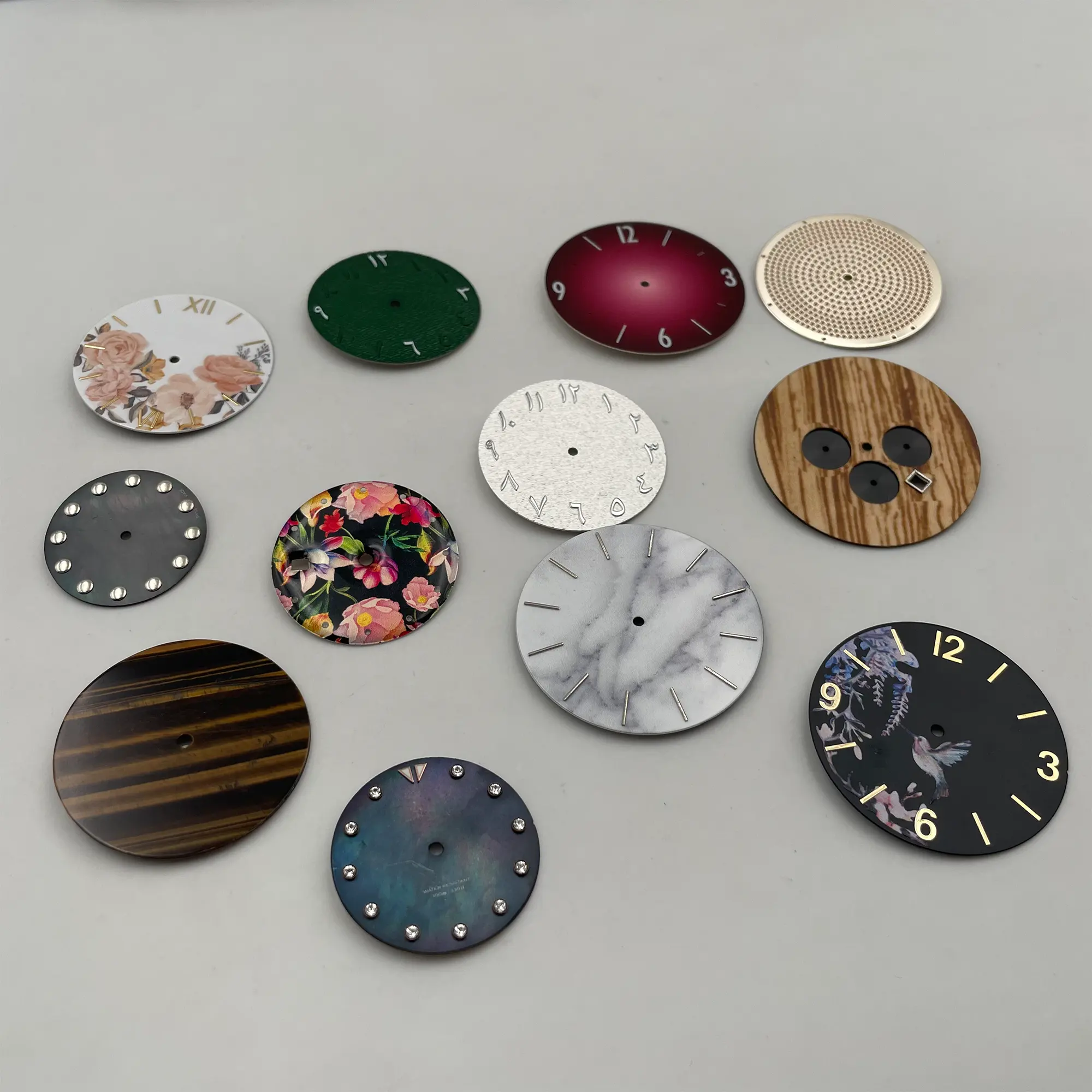 Custom High Quality stone watch dial Japanese watch face Parts movement for wholesale with luminous