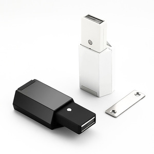 Furniture <b>Handle</b> Zinc Alloy Rectangle Drawer <b>Pull</b> Black 69mm Length Durable Minimalist Design - Product Image 2