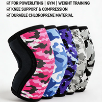 Genouillère de protection professionnelle en néoprène 7MM, compression, fitness, musculation
