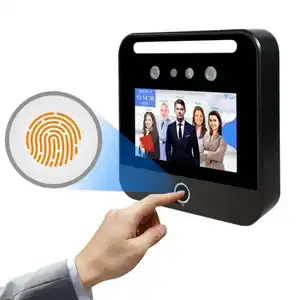 Jam Waktu wajah biometrik, mesin absensi, kontrol akses pintu sederhana sidik jari pengenalan wajah