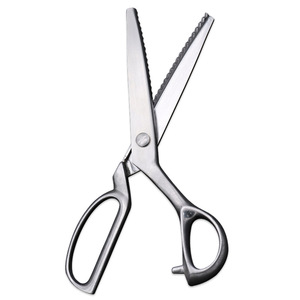 Lu Ban's Work All Steel <b>Sewing</b> Shears 9.8 Inch Stainless Steel Blades Partially Serrated For Fabric And Lace Cutting - Product Image 1