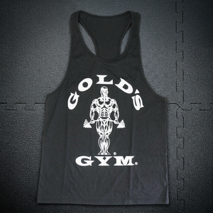 Gold Gym <b>Singlet</b> <b>for</b> <b>Men</b>-Custom Stringer Vests Breathable 100% Cotton Casual Solid Design - Product Image 2
