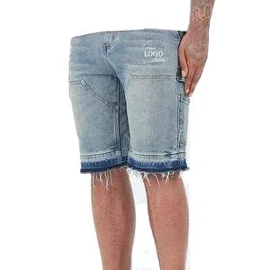 Pantalones Cortos Casuales para Hombre, Uso en Exteriores, Color Sólido, Estilo Desgastado, Logotipo Personalizado, Ligeros, 100% Algodón, Estilo Urbano, Precio al por Mayor - Product Image 3