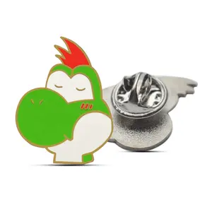 Factory Custom High Quality Kawaii Dinosaur Hard Enamel Lapel Pin Nickel-plated Lapel Pin For Gifts