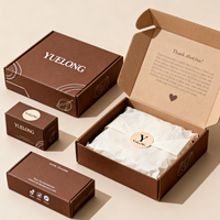 Boîtes d'expédition personnalisées en carton ondulé pour abonnement de soins de la peau de luxe, emballage cadeau floral, portables