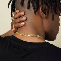Joyería de Moda Personalizada para Hombre, Collar de Cadena Franco de Acero Inoxidable