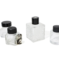 Carré 25ml 30ml 100ml bouteille en verre encrier carré verre stylo plume bouteille d'encre vide