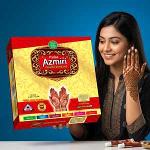Pasta de Henna Sintética Parisa Azmiri en Cono de 35g, Ecológica y Fácil de Aplicar para Tatuajes Artísticos en Manos y Cuerpo - Product Image 3