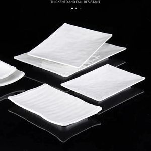 Trắng <span class=keywords><strong>melamine</strong></span> phục vụ khay tái sử dụng hình chữ nhật món khai vị platters tùy chỉnh in <span class=keywords><strong>Melamine</strong></span> hình chữ nhật tấm - Product Image 4