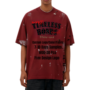 T-shirt en coton lourd à manches courtes décontracté pour homme avec impression de logo personnalisée de haute qualité, t-shirt surdimensionné pour homme TKAN525 - Product Image 1