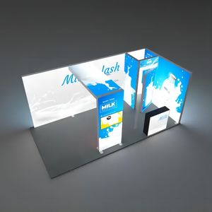 Tianlang 10ft 8ft Aluminum Portable Trade Show <b>Display</b> Stand Foldable Spring Straight Tension Fabric for POP Exhibition <b>Rack</b> - Product Image 2