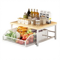Étagère de rangement métallique pour légumes de cuisine, support de comptoir pour fruits, organisateur de micro-ondes, porte-ustensiles et assaisonnements