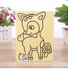 Çocuklar için prenses yaratıcı kum sanat Sticker Set çizim oyuncaklar kağıt modeli IN53866 yapılır - Product Image 3