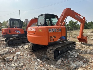 Miniexcavadora HITACHI ZX70 usada, excavadora de 7 toneladas, 1 año de garantía, llave móvil pequeña sobre orugas, incluido el cojinete de engranaje de la bomba del Motor - Product Image 5