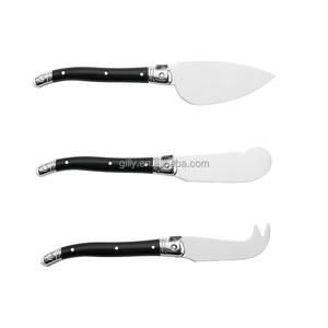 Produits à succès : Ensemble de couteaux à fromage <span class=keywords><strong>Laguiole</strong></span> de style français avec spatule à beurre, fourchette à fromage, trancheuse, <span class=keywords><strong>couteau</strong></span> à découper - Product Image 2