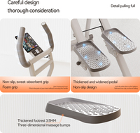Macyo nouvelle machine à grimper verticale pliante pour exercices cardio grimpeur avec pas d'escalier à pas étendu