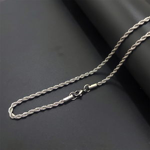 Wholesale Hip Hop High Polishing Silver Stainless Steel Jewelry <strong>Men</strong> Necklace Rope Link Chain Fit Necklace Pendant Glass <strong>Locket</strong> - Product Image 4