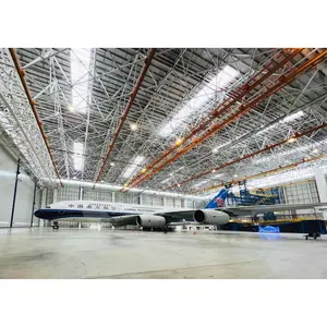 Hangar de construção de aço para aeronaves, estrutura espacial pré-fabricada, fabricação de estrutura de aço na China