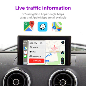 สำหรับออดี้ A3 2013-2018หุ่นยนต์อินเตอร์เฟสอัตโนมัติถอดรหัสไร้สาย Apple CarPlay มัลติมีเดีย AirPlay Mirror Link <span class=keywords><strong>Youtube</strong></span> - Product Image 3