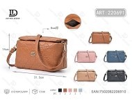 Borsa a tracolla da donna in microfibra, pelle sintetica, guscio morbido, chiusura con cerniera, tasche multiple, per tutte le stagioni - Product Image 1
