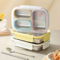 Boîte à lunch en métal SUS 316L, résistante à la corrosion, conteneur à collation, organisateur de stockage alimentaire, Portable, Durable, réutilisable, pour le camping