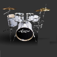 Aiersi Adult 5 Pcs Drum Set Professional Musical Instrument Custom logo Colourful Wood Shell Orff Cheap Factory Price China