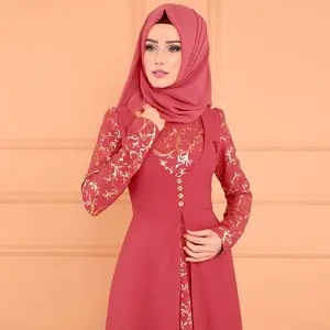 Pailletten Quaste Abaya Türkisch Dubai Hijab Muslim Kleid Islam Kleidung Abayas Für Frauen Kaftan Caftan Djelaba Femme Gebets kleidung