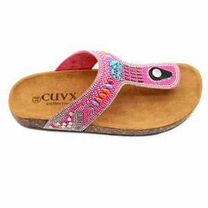 Sandales et Tongs pour femmes, nouvelle collection été, haut de gamme, respirantes, avec strass colorés, vente en gros - Product Image 4
