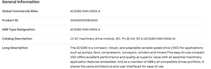 ACS180-04N-050A-4 22kW 30HP 50A 380-480V 3 เฟส ไดรฟ์ปรับความถี่ VFD AC - Product Image 4