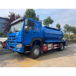 รถบรรทุกดูดสิ่งปฏิกูล Sinotruk HOWO TX 4x2 ใหม่เอี่ยม ขนาด 10 ลูกบาศก์เมตร 280 แรงม้า พวงมาลัยซ้าย พร้อมปั๊มดูดสิ่งปฏิกูล - Product Image 1