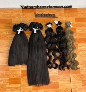 Extensions de cheveux naturels bruts du Vietnam, sans perte ni nœuds, double épaisseur, lisses, pour femmes afro-américaines, 100g, tissage. - Product Image 6