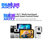 Système de maison intelligente Tuya Smart Life SQ 10 pouces, écran tactile WiFi, passerelle Zigbee, BLE, panneau de commande central mural