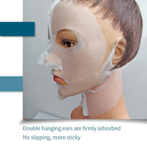 Tissu pour masque facial 3D 40 g/m², polyester viscose, crochet d'oreille, papier pour masque facial, tissu pour masque facial pour le visage et le cou - Product Image 5