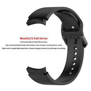 Correa de reloj de goma con extremo curvo de 20mm, correas de reloj de silicona suave para Samsung Galaxy Watch <span class=keywords><strong>5</strong></span>/Watch 4 Full Series - Product Image 5